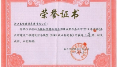 企業(yè)榮譽｜立信建設集團榮獲《嘉興市建設工程建筑信息模型（BIM）技術(shù)標競賽》三等獎